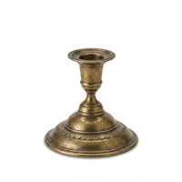 Support de bougie finition argentée, en métal durable, pour la maison et les mariages, décoration lumineuse, support de bougie conique fait main