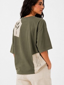 Women's Oversized Casual T-Shirts Summer Breathable Quick Dry Eco-Friendly Polyester/Cotton <b>Blend</b> OEM Service - Product Image 5