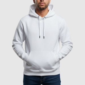 High Quality 100% Cotton French Terry Windproof Pullover Hoodie Oversized Plus Size Drop Shoulder Streetwear - Product Image 6