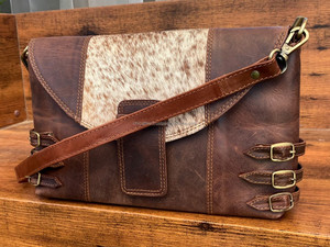 Bolso cruzado de cuero de vaca genuino de lujo para mujer de diseñador de moda al por mayor bolsos de gran capacidad de alta calidad - Product Image 3