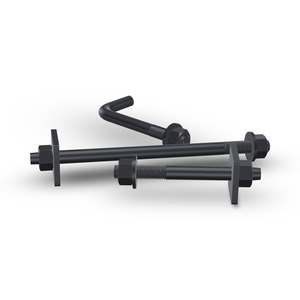 เหล็กอัลลอยด์เกรด SAE 8 และ 10.9 ตามมาตรฐาน ASTM F1554 เกรด 36 55 105  น็อตยึดแบบงอชนิด L, <span class=keywords><strong>J</strong></span> และแบบตรง - Product Image 6