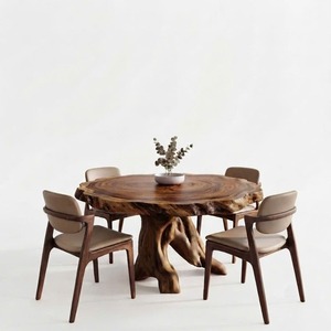 Luxurious and uniquely crafted wooden <b>dining</b> <b>table</b> designed to create a warm and inviting atmosphere <b>Dining</b> <b>Table</b> - Product Image 1