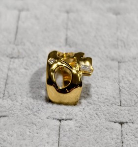 REYES Bague en Moissanite à motif unique de crâne certifiée GRA, faite à la main en argent sterling 925 plaqué or jaune, bijoux unisexe - Product Image 5