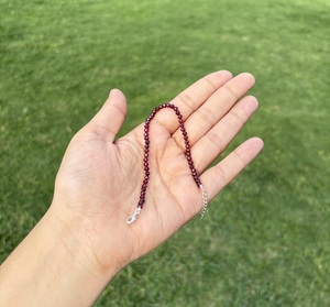 Natural Garnet Beads <b>Bracelet</b> DIY Jewelry Making 925 Sterling Silver <b>Beaded</b> <b>Bracelet</b> Wholesale Gemstone <b>Bracelet</b> Supplies Bulk - Product Image 4