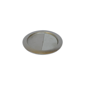 Quality Aluminium Metal Design Serving Plate With Shiny Silver Plated Finishing Design and Pineapple Shaped Handle - Product Image 2