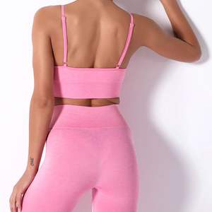 Conjunto de Yoga Rosa de Diseño Popular con Logotipo Personalizado, el Más Vendido, para Mujer, Ropa Deportiva, Conjuntos de Yoga y Ropa Deportiva - Product Image 3