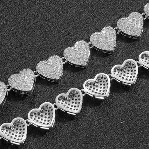 925 Sterling <b>Silver</b> Iced Out Moissanite Diamond Tennis Bracelet D Color VVS1 Hip Hop Jewelry <b>for</b> <b>Men</b> and Women - Product Image 3