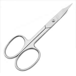 Tijeras de Acero Inoxidable para Cejas y Vello Nasal, Puntas Redondas y Rectas, para el Cuidado Facial y de la Barba, Gran Venta - Product Image 2