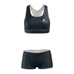 Conjunto Deportivo Personalizado para Mujer, Sublimado, Sujetador Deportivo y Pantalones Cortos, Ligero, de Secado Rápido, para Yoga, Ejercicio, Ropa Deportiva al por Mayor - Product Image 5