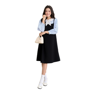 Robe V1180 douce, confortable, respirante et absorbante pour femmes enceintes, vêtement de maternité en tissu imperméable à bonne absorption - Product Image 1
