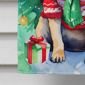Gran Multicolor poliéster Pug Navidad casa bandera porche manga poste decorativo patio Banner arte pared patio césped signos - Product Image 4