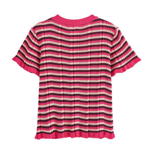 Camisetas Cortas de Poliéster Teñido para Mujer con Logotipo Personalizado, Manga Corta, Corte Ajustado, Tela Elástica - Product Image 6