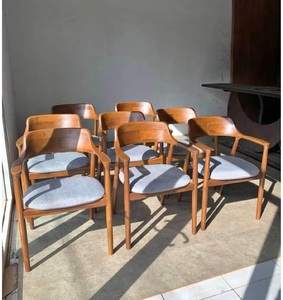 Meubles d'intérieur en teck sur mesure pour projet café et hôtel AQM7889 - Product Image 1