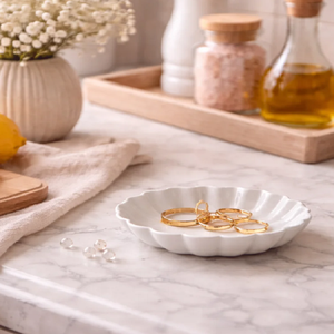 Bol décoratif en marbre sculpté à la main, centre de table en pierre naturelle artisanal, bol d'appoint pour la décoration de table de luxe à la maison - Product Image 3