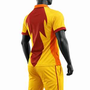 Ensemble d'uniformes de cricket personnalisés, maillot à col rond, pantalon, séchage rapide, respirant, OEM, étiquette privée, vente en gros - Product Image 4