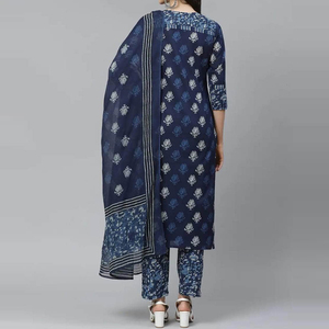 New Fashion Women Muslim Floral Printing Long Sleeve Casual Dress Ladies <b>Flower</b> Print Formal Dresses - Product Image 3