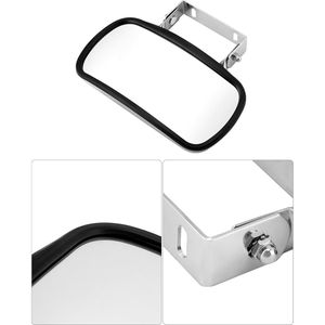 Specchio Convesso Rettangolare con Staffa a U per Porta, in Acciaio Inossidabile, per Trattori, Carrelli Elevatori, Camion - Product Image 3