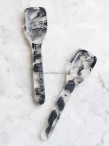 Ensemble de saladiers modernes en résine style occidental peu profond, motif tourbillon, lavable au lave-vaisselle, vaisselle multicolore pour dîners en famille et usage domestique - Product Image 6