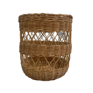 Cestas de almacenamiento marrones dispersas con un elegante diseño de nube - Product Image 1