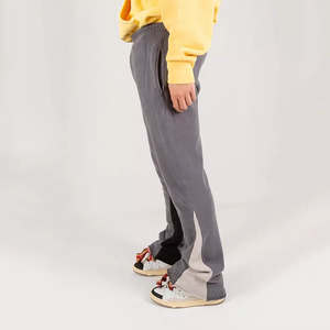 Pantalon de jogging ample personnalisé en toile douce, écologique et coupe-vent pour hommes, en Spandex/Polyester, poids lourd - Product Image 5