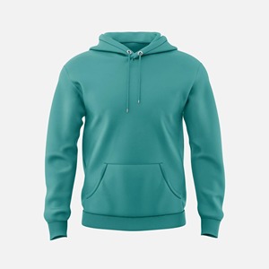 Sudadera con Capucha Unisex Morada de Forro Polar, Corte Regular, Informal, Otoñal, Color Sólido, Diseño con Bolsillos, Sudadera Tejida, Sudadera Lisa para Hombre - Product Image 5