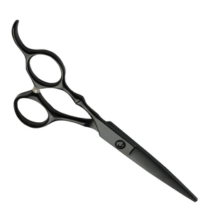Custom Professional Hairdressing Barber Right Handed <b>Scissors</b> Black Coated Stainless Steel Hair Cutting Shears Wholesale OEM - Product Image 5