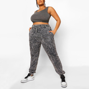 Pantalon de sport décontracté pour femme, idéal pour la course, l'entraînement et le jogging, pantalon long de sport pour femme, jogging délavé à l'acide - Product Image 3
