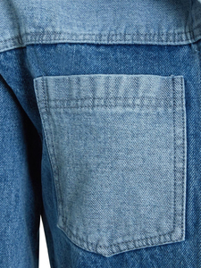 Veste en jean bleu en mélange de coton pour femme, longueur standard, imprimée, respirante, séchage rapide, logo personnalisé, vente en gros pour l'hiver - Product Image 5