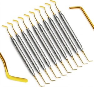 Ensemble de curettes dentaires Gracey pour le détartrage et le débridement de la surface radiculaire, ensemble d'instruments de curette parodontale en acier inoxydable de qualité supérieure - Product Image 1
