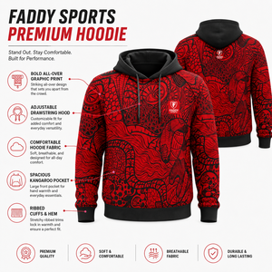 Sweat-shirt de sport pour homme personnalisé par sublimation, imprimé graphique rouge, pull d'entraînement, sweat-shirt de gym respirant, sweat-shirt d'entraînement athlétique - Product Image 5