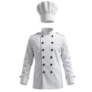 Conjunto de Uniforme de Chef 100% Algodón, Camisa y Pantalón de Manga Larga, Ropa de Cocina para Restaurante, Hotel, Fabricante Mayorista - Product Image 1