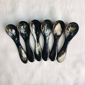 Cuillères en corne de buffle de qualité supérieure, outils de dégustation de caviar, pour bars, hôtels, restaurants, vaisselle de table - Product Image 6