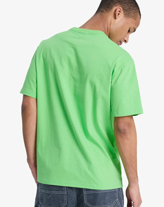 T-shirt décontracté pour homme de haute qualité, coupe classique, vert uni, manches courtes, col rond, jersey tricoté, teinture unie, 100% coton, 220g - Product Image 4