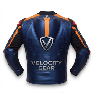 Men’s Cowhide Leather <b>Racing</b> <b>Jacket</b>/Chaqueta MotoCP Style CE Level 2 Armor Motorcycle Track Riding Protective Gear CE - Product Image 2