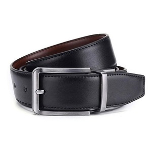 High Quality All-Color <b>Plus</b> <b>Size</b> Men's Cow Hide Alloy Buckle Customizable Lightweight Breathable Eco-Friendly 3.5CM Width <b>Belt</b> - Product Image 3