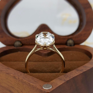 Yellow Gold 1.10 Carat Lab Grown Diamond Clarity Marquise Cut Engagement <b>Ring</b> <b>Band</b> IGI Certified 9K/14K/18K Luxury Classic Style - Product Image 4
