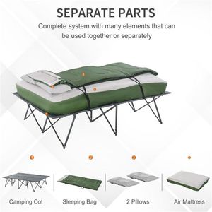 Foldable Camping Tent and Folding Camping Bed Convenient Outdoor Furniture for Campers - Product Image 1