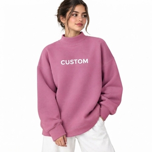 Oversized <b>Mock</b> Neck Women's Streetwear Top Relaxed Casual Sweatshirt Pullover Comfortable Long Sleeve Design Loose Modern - Product Image 6