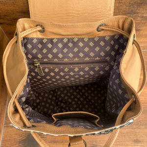 Nouveau design tendance sac à dos à cordon extérieur en cuir véritable pour garçons filles sac à dos en cuir de vachette imprimé léopard de luxe de haute qualité - Product Image 6