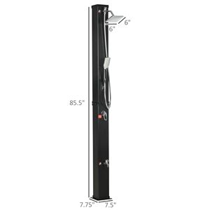 Doccia Solare da Esterno da 10,6 Galloni con Getto a Pioggia Rotante a 360°, Temperatura Regolabile, Doccetta Manuale e Doccia per Piedi 2 in 1 - Product Image 3