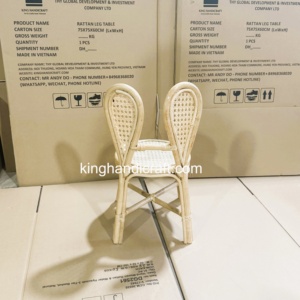 Handmade Rattan Rental Kids <b>Chair</b> Indoor Outdoor Natural <b>Cane</b> <b>Chair</b> for Birthday Party Event Decoration OEM Supplier - Product Image 4