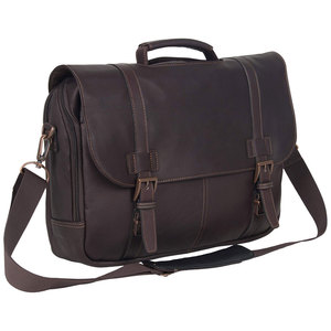 Sac pour ordinateur portable homme/femme, dernier design tendance, plusieurs compartiments spacieux, poches intérieures multiples, cuir véritable, léger, imperméable. - Product Image 1