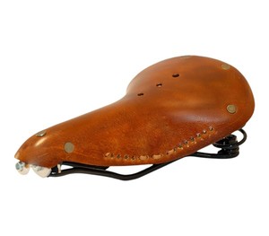 Asiento de Bicicleta de Cuero Hecho a Mano, Diseño Ancho para Máxima Comodidad, Amortiguador Suave y Resistente a Impactos para Montaña y Carretera - Product Image 1
