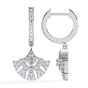 Pendientes de Aro ZISMA para Mujer, Estilo Art Deco, con Diamantes CVD de Laboratorio, Chapados en Oro de 18K, Tipo Araña, para Regalo - Product Image 6