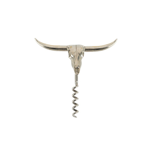 Tire-bouchon de luxe plaqué argent à double tête de cheval, ouvre-bouteille manuel vintage en alliage de zinc, décapsuleur en métal en forme d'animal en T - Product Image 2