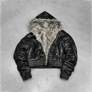 Blouson bomber réversible en cuir et fourrure ciré de haute qualité pour homme, idéal pour l'hiver, vente en gros - Product Image 2