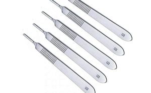Ensemble de 5 lames chirurgicales en acier inoxydable médical, poignées, outils de modelage, d'art et d'artisanat, n° 3, poignées de scalpel BP - Product Image 2
