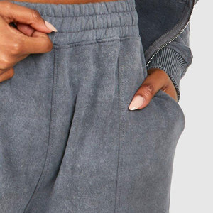 Vêtements décontractés, dernier design, survêtement femme effet délavé, personnalisez votre propre logo, survêtement femme effet délavé - Product Image 5