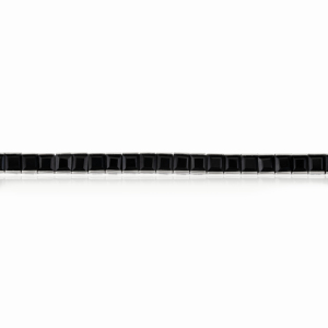 Pulsera de tenis unisex de lujo de plata de ley 925 con ónix negro natural talla princesa, precio al por mayor - Product Image 3