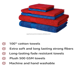 Ensemble de serviettes en coton premium 500 GSM, 6 pièces – Super absorbantes, séchage rapide – Marquage personnalisé - Product Image 2